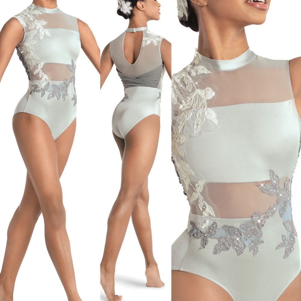 Revolution solo Tenth House gray leotard AERIAL VIEW
TH23091 MC-Medium child